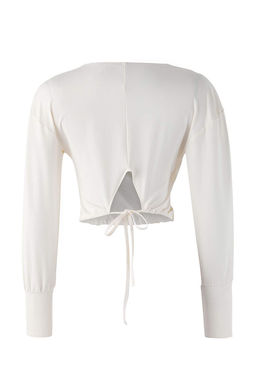 Ekru Dalg?c/Scuba Regular Sweatshirt THMAW26SW00004 - Trendyolmilla фото 8