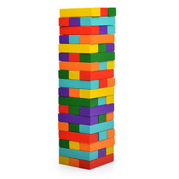 Башня цветная (с карточками-заданиями)