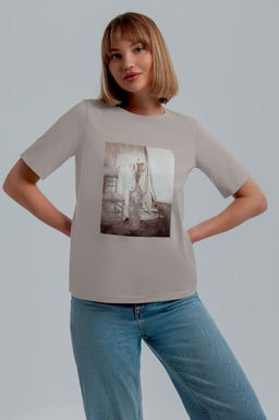 Арт. 31113 Футболка женская 44-52 (5 шт) Цвет:серый - Калинка фото 15