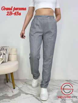 Брюки женские из плотной ткани