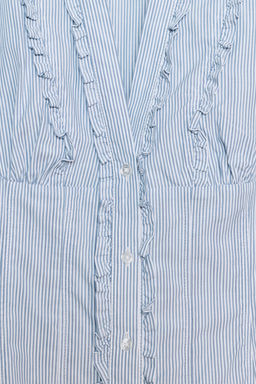 POPLIN SHIRT WITH RUFFLES - Zara фото 14