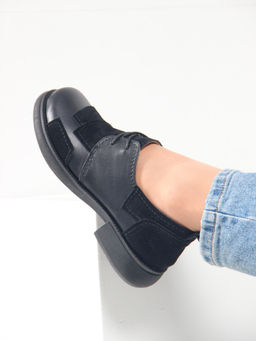 Полуботинки туфли 205.патрицияbl. черный черная замша