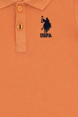 Оранжевая базовая футболка для мальчика - U.s. polo assn фото 8