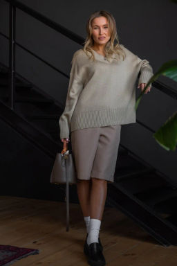 Джемпер ДЖв 1154-18 Льняной - T.C.T фото 4