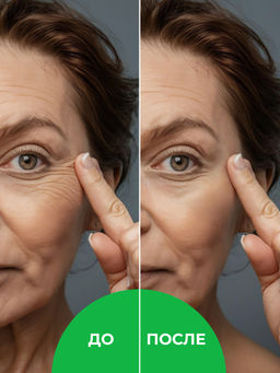 Натуральная антивозрастная гиалуроновая сыворотка с пептидным комплексом и фукоиданом для лица, шеи и зоны декольте - Siberina фото 6