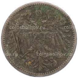 Монета 10 геллеров 1895 года Австрия