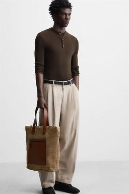 WOVEN SHOPPER BAG - Zara фото 3