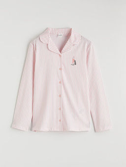 G?mlek Yaka K?z ?ocuk Pijama Tak?m