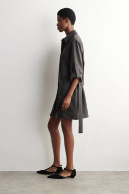 VESTIDO CAMISERO DE LANA CON TABLAS - H&m фото 7