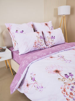 Постельное белье зима-лето из поплина с простыней на резинке - Виталина 2 сп.с прост.на резинке 180*200*25 (нав.70х70)