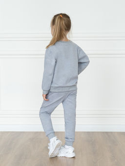 Костюм детский меланж тедди в наушниках 7045г (116, 60)