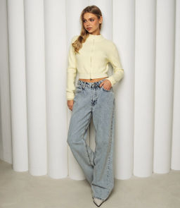 Джемпер #КТ121 (8), светло-жёлтый - Dommod фото 4