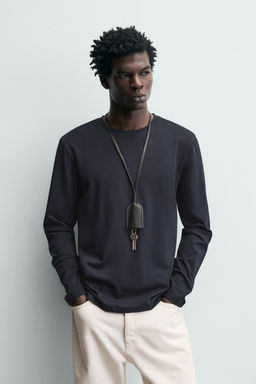 CAMISETA SLIM FIT B?SICA / Marino - Zara фото 2