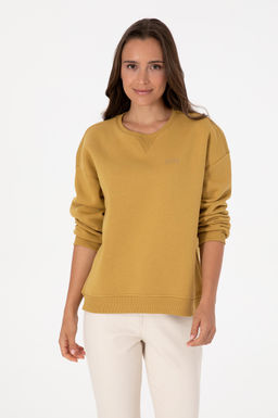 Kad_n Camel _ardonlu Bisiklet Yaka Basic Sweatsh_rt Sepette S_rpriz _ndirim - U.s. polo assn фото 3
