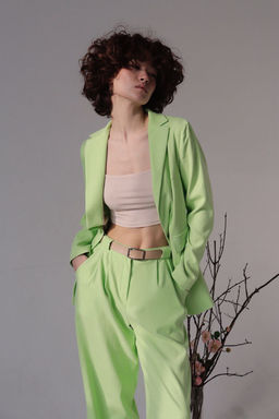 7931 Костюм брючный светло-зелёный - Martichelli фото 18