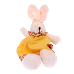 Мягкая игрушка Зайка, розовый костюм, виды МИКС