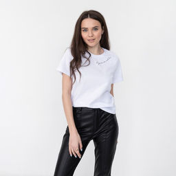 Футболка женская KAFTAN «С ума не сойди», белая, размер 40-42