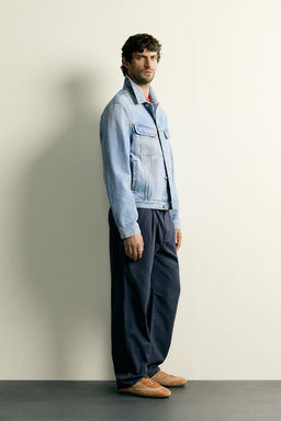 PANTAL?N CHINO RELAXED FIT PLIEGUES / Marino - Zara фото 4