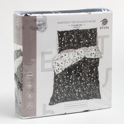 Постельное бельё Этель Дуэт Flowers (вид 3) 143х215 см - 2 шт, 220х240 см, 70х70 см -2 шт, поплин 125 г  фото 7