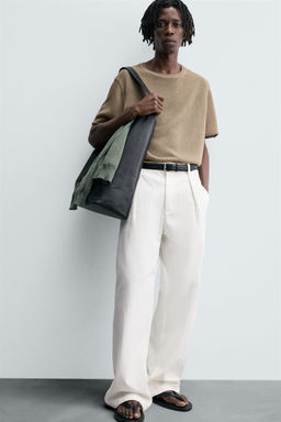 STRUCTURED KNIT T-SHIRT - Zara фото 5