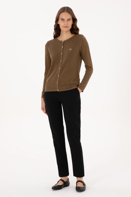 Kad_n Siyah Kanvas Pantolon