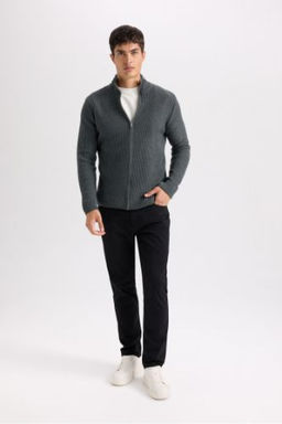 Yazl?k Gabardin Chino Kanvas Pantolon Slim Fit Dar Kesim Dar Paca Cepli