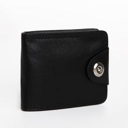 Портмоне мужское на магните, отдел для купюр, для карт, для монет, чёрное