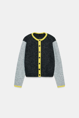 CHAQUETA PUNTO COLOR BLOCK / Multicolor - Zara фото 6