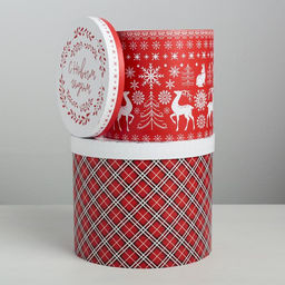 Набор подарочных коробок 5 в 1 Скандинавские узоры, 13 1419.5 22 см - Дарите счастье фото 16