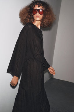 MIDI DRESS WITH TOGGLES ZW COLLECTION - Zara фото 12