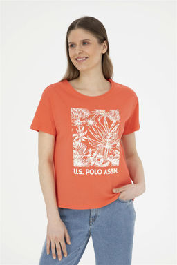 Женская футболка с круглым вырезом и цветком граната Неожиданная скидка в корзине