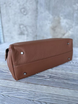 Женская кожаная сумка тоут 3120 Браун