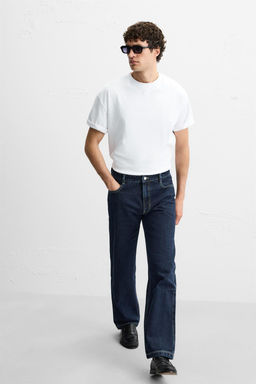 STRAIGHT FIT JEANS WITH TOPSTITCHING - Zara фото 6
