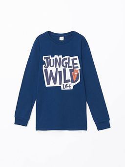 Bisiklet Yaka Erkek ?ocuk Pijama ?st