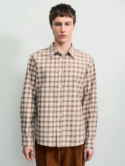 Рубашка в клетку из 100% хлопка / Zarina  фото 3