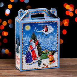 Цена за 5 шт. Подарочная коробка Праздник к нам приходит 16,8 х 7 х 25 см