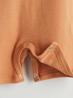 Bisiklet Yaka Bask?l? Erkek Bebek Tulum