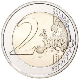 2 евро 2021 года Эстония  Волк