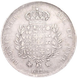 120 грано 1825 года Королевство Обеих Сицилий