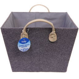 Коробка для хранения с ручками "ЭЛЬГА", цвет серый, 39*26*18см (лейбл селфи)