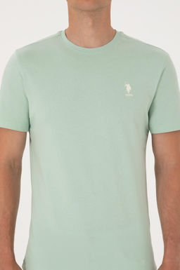 Erkek Regular Fit Bisiklet Yaka Su Ye_ili Ti__rt Sepette S_rpriz _ndirim - U.s. polo assn фото 6