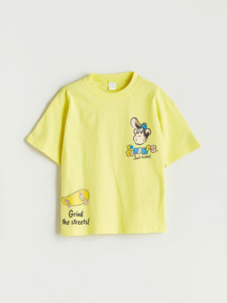 Nostaljik Maymun Bask?l? Erkek ?ocuk Ti??rt