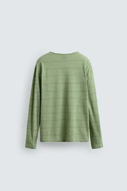 CAMISETA JACQUARD RAYAS LIMITED EDITION / Verde - Zara фото 8