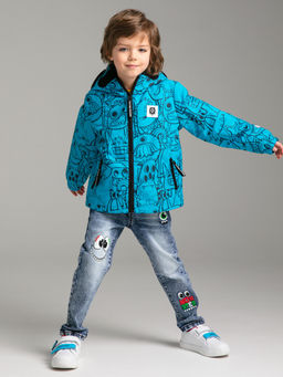 12312131 Куртка с полиуретановым покрытием для мальчиков