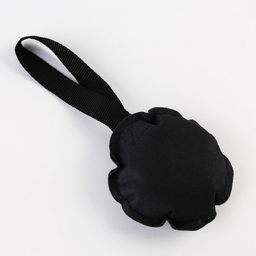 Игрушка-кусалка круглая с 1 ручкой, чёрная, 10 х 22 cм - Пушистое счастье фото 2