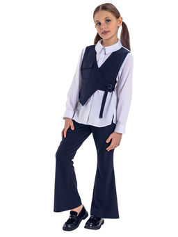 Школьная блузка для девочки О76507 - Карамелли фото 4