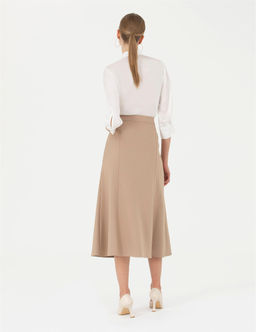 Bej Dokuma Etek - Pierre cardin фото 4