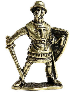 Латунная фигурка "Легионер" - 2