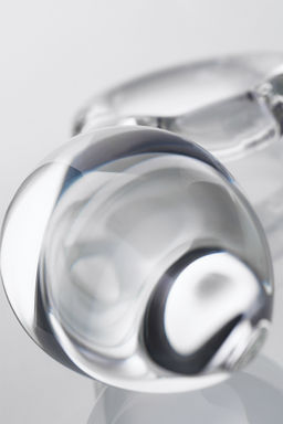 Анальная втулка Sexus Glass, стекло, прозрачная, 14,5 см, 4 см