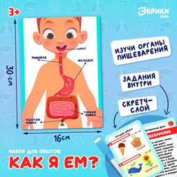 Набор для опытов Как я ем?